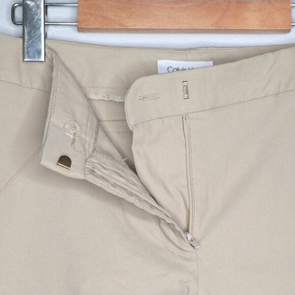 Calvin Klein Chino Khaki Pants Beige Tan Preppy Stretch Office Workwear Zip Fly - Picture 10 of 10